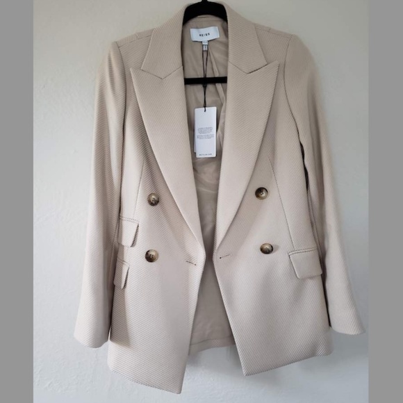 Reiss Logan Double Breasted Blazer Size 0
